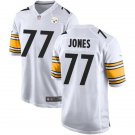 Men & Youth #77 Brodenck Jones Pittsburgh Steelers White Game Jersey