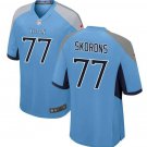 Men & Youth #77 Peter Skorons Tennessee Titans Light Blue Game Jersey