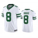 Men & Youth #8 Aaron Rodgers New York Jets White Legacy Limited Jersey