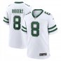 Men & Youth #8 Aaron RodgersNew York Jets Legacy White Jersey