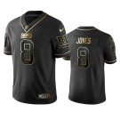 Men & Youth #8 Daniel Jones New York Giants Black Golden Edition Jersey