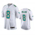 Men & Youth #8 Jevon Holland Miami Dolphins White Game Jersey