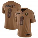 Men & Youth #8 Kenny Pickett Pittsburgh Steelers 2023 Salute to Service Edition Brown Jersey