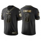 Men & Youth #8 Kirk Cousins Minnesota Vikings Black Golden Edition Jersey