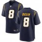 Men & Youth #8 Max Duggan Los Angeles Chargers Navy Blue Game Jersey