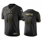 Men & Youth #8 Peyton Manning Denver Broncos Black Golden Edition Jersey