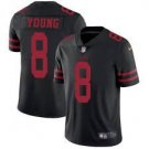 Men & Youth #8 Steve Young San Francisco 49ers Color Rush Vapor Limited Black Jersey