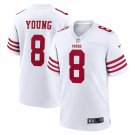 Men & Youth #8 Steve Young San Francisco 49ers White Game Jersey