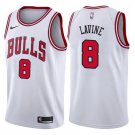 Men & Youth #8 Zach LaVine Chicago Bulls Association Edition White Jersey