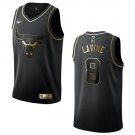 Men & Youth #8 Zach LaVine Chicago Bulls Black Golden Edition Jersey