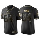 Men & Youth #84 Randy Moss Minnesota Vikings Black Golden Edition Jersey
