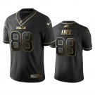 Men & Youth #88 Dawson Knox Buffalo Bills Black Golden Edition Jersey