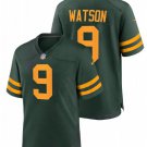Men & Youth #9 Christian Watson Packers Vapor Limited Green Jersey