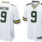 Men & Youth #9 Christian Watson Packers Vapor Limited White Jersey