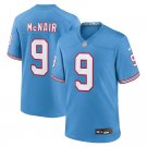 Men & Youth #9 Steve McNair Tennessee Titans Throwback Light Blue Jersey