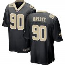 Men & Youth #90 Bryan Bresee New Orleans Saints Black Game Jersey