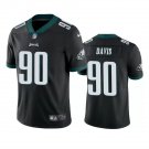 Men & Youth #90 Jordan Davis Philadelphia Eagles Color Rush Limited Black Jersey