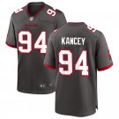 Men & Youth #94 Calijah Kancey Tampa Bay Buccaneers Gray Stitched Game Jersey