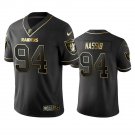 Men & Youth #94 Carl Nassib Raiders Black Golden Edition Jersey