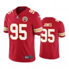 Men & Youth #95 Chris Jones Kansas City Chiefs Color Rush Limited Red Jersey