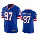 Men & Youth #97 Dexter Lawrence New York Giants Classic Vapor Limited Blue Jersey