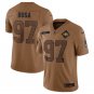 Men & Youth #97 Nick Bosa San Francisco 49ers 2023 Salute To Service Limited Brown Jersey