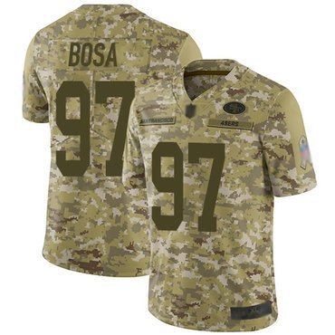 Men & Youth #97 Nick Bosa San Francisco 49ers Salute To Service Limited Camo Jersey