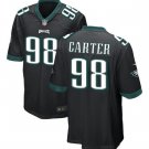 Men & Youth #98 Jalen Carter Philadelphia Eagles Black Stitched Jersey