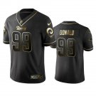 Men & Youth #99 Aaron Donald Los Angeles Rams Black Golden Edition Jersey