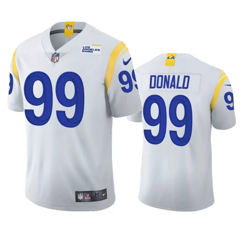 Men & Youth #99 Aaron Donald Los Angeles Rams Color Rush Limited White Jersey