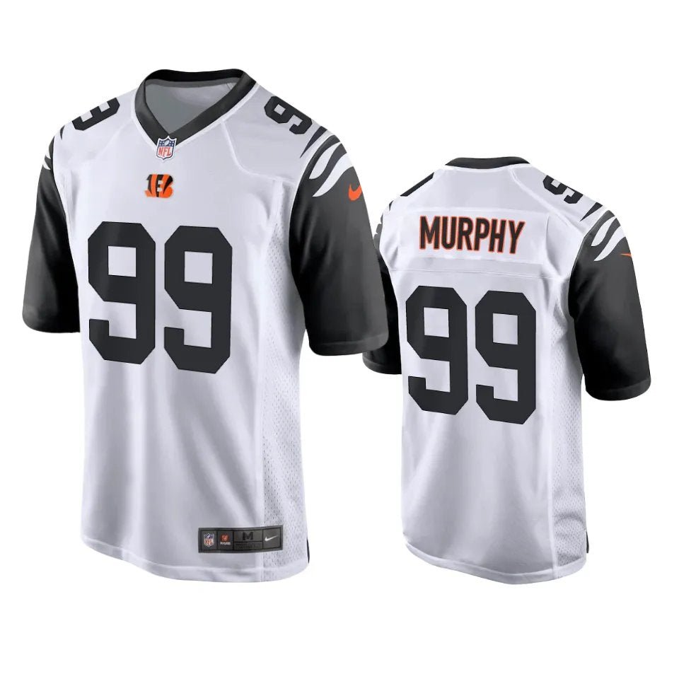Men & Youth #99 Myles Murphy Cincinnati Bengals Alternate White Game Jersey