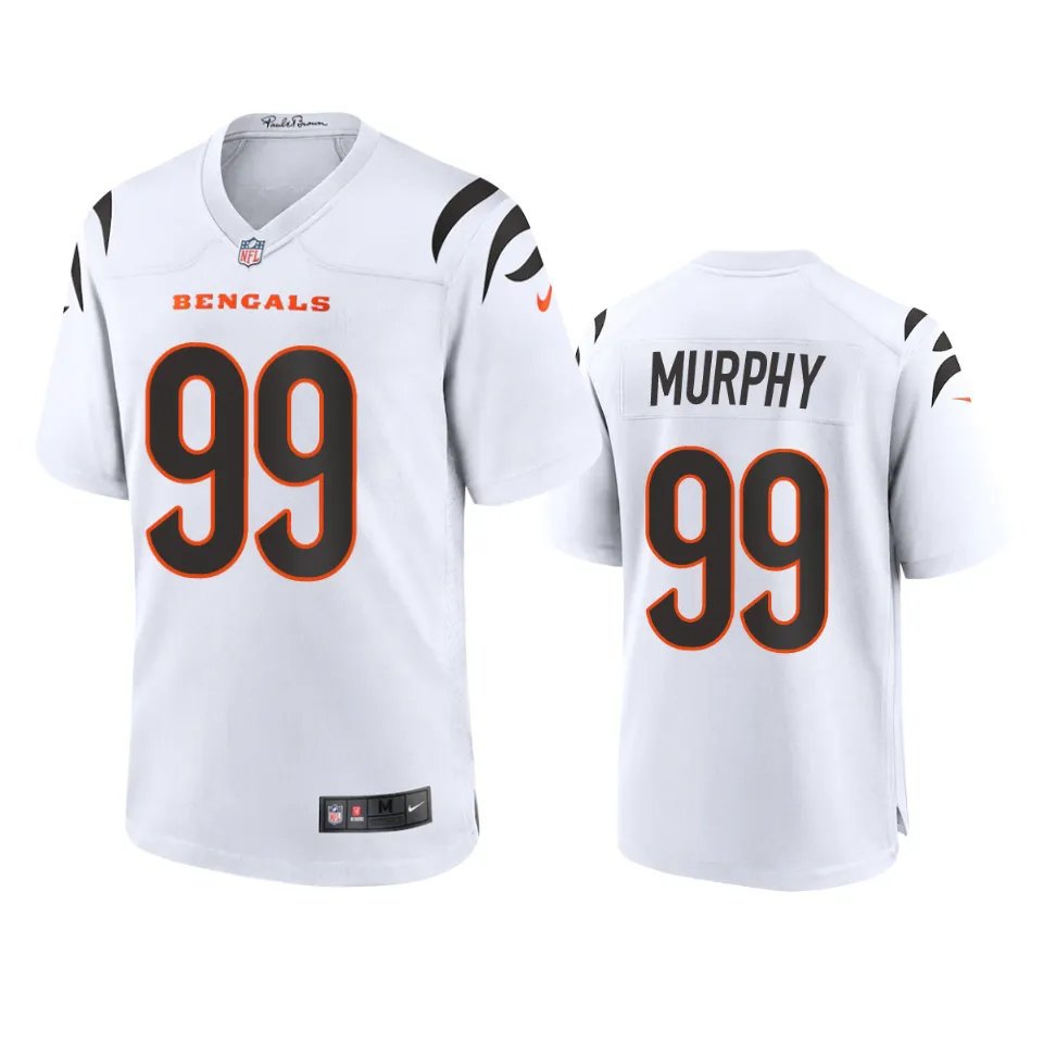 Men & Youth #99 Myles Murphy Cincinnati Bengals White Game Jersey