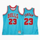 Men Chicago Bulls #23 Michael Jordan Jersey Blue Throwback