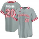 Mens  Adam Loewen Canada Baseball 2023 World Baseball Classic Jersey Gray
