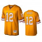 Men's #12 Tom Brady Tampa Bay Buccaneers Orange Legacy Jersey