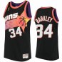 Men's #34 Charles Barkley Phoenix Suns Throwback Edition Black Jersey