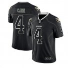 Men's #4 Derek Carr Raiders Lights Out Edition Black Jersey