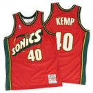 Men's #40 Shawn Kemp Seattle Supersonics Sonics Throwback Edition Red Jersey