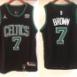 Men's & Kids Celtics Jaylen Brown Stitched Basketball Jersey All Black