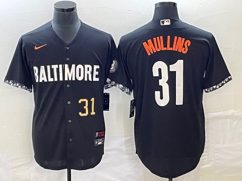 Men's & Womens Orioles Cedric Mullins Black 2023 City Flex Base Jersey