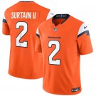 Men's & Youth Denver Broncos Patrick Surtain II Orange 2024 F.U.S.E. Vapor Football Jersey