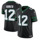 Men's & Youth Jets Joe Namath Black 2023 F.U.S.E. Vapor Stitched Football Jersey