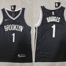 Men's & Youth Nets Mikal Bridges Stitched Jersey Black 2023