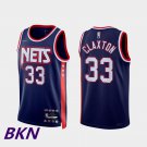 Men's & Youth Nets Nic Claxton City Jersey Blue 75th Anniversary