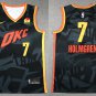 Men's & Youth Oklahoma City Thunder Chet Holmgren City Basketbsall Jersey Black 2024