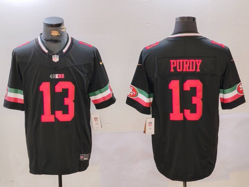 Men's 49ers Brock Purdy Black F.U.S.E. Mexico Vapor Limited Football Jersey