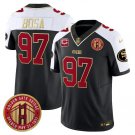 Men's 49ers Nick Bosa Balck F.U.S.E. Golden Gate Bridge Patch Football Jersey