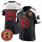 Men's 49ers Talanoa Hufanga Black-White F.U.S.E. Golden Gate Bridge Path Jersey