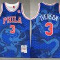 Men's 76ers Allen Iverson Mitchell & Ness Asian Fashion Jersey Blue