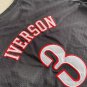 Men's 76ers Allen Iverson MITCHELL & NESS Basketball Short Sleeve Black